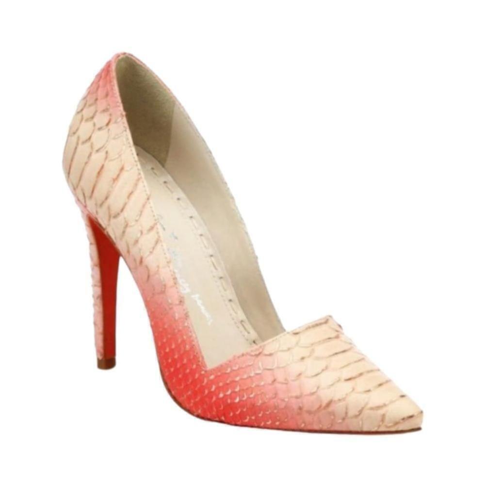 Alice & Olivia Dina Ombre Pink Scaled Pumps size 8.5